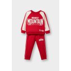 DeFacto Erkek Bebek 2'li Takım Baskılı Sweatshirt Eşofman Altı G6299A526SP - 12 - 18 Ay - Kırmızı-RD79
