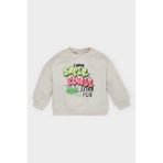 DeFacto Erkek Bebek Bisiklet Yaka Baskılı Sweatshirt E5936A525SPGR107 Gri