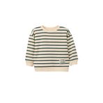 DeFacto Erkek Bebek Çizgili Bisiklet Yaka Sweatshirt, 2-3 Yaş, E801GY117750, Kum, erkek-bebek
