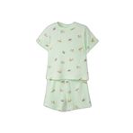 DeFacto Erkek Bebek Desenli Fitilli Pijama Takımı, 9-12 Ay, H4030A526HS, Yeşil-GN1094, erkek-bebek