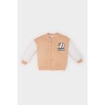 DeFacto Erkek Bebek Kolej Yaka Baskılı Çıtçıtlı Bomber Ceket D6290A524WN - Bej-BG269 - 2 - 3 Yaş
