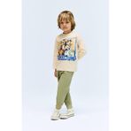 DeFacto Erkek Bebek Looney Tunes Bisiklet Yaka Uzun Kollu Tişört E4708A525SPBG319 Bej