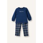 DeFacto Erkek Bebek Pamuklu Baskılı Pijama Takımı, 9-12 Ay (80cm), G7134A526SP, Lacivert, erkek-bebek