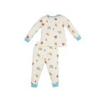 DeFacto Erkek Bebek Pijama Takımı Disney Winnie The Pooh Penye Uzun Kollu Pijama Üstü Pijama Altı Ekru 5/6 Yaş