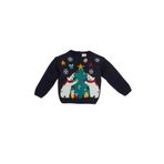 DeFacto Erkek Bebek Yılbaşı Temalı Kazak Lacivert 6-9 Ay