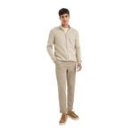 DeFacto Erkek Bej Melanj Beli Lastikli Cepli Duble Paça Gabardin Jogger Pantolon 30