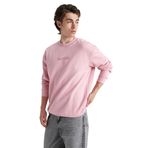 DeFacto Erkek Boxy Fit Bisiklet Yaka Sweatshirt, Pembe, M