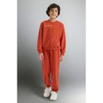 Defacto Erkek Çocuk 2li Takım Baskılı Sweatshirt Eşofman Altı G8061a825cwog171 Turuncu-og171