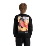 DeFacto Erkek Çocuk Avatar the Last Airbender Bisiklet Yaka İçi Yumuşak Tüylü Sweatshirt Siyah 13/14 Yaş