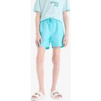DeFacto Erkek Çocuk Basic Düz Deniz Şortu B7494A825HS - 13 - 14 Yaş - Dropsuz - Aqua