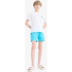 DeFacto Erkek Çocuk Basic Düz Deniz Şortu B7494A825HS - 5 - 6 Yaş - Dropsuz - Turquoise