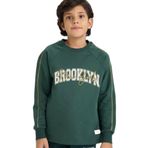 DeFacto Erkek Çocuk Baskılı Uzun Kollu Sweatshirt, 11-12 Yaş, G6168A826SP, Yeşil-GN536, Erkek Çocuklar