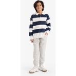 DeFacto Erkek Çocuk Beli Lastikli Jogger Eşofman Altı K8852A625AU - Gri-GR94 - 7 - 8 Yaş