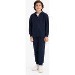 DeFacto Erkek Çocuk Beli Paçası Lastikli Basic Düz Pike Eşofman Altı B5755A826SP - Lacivert-NV135 - 8 - 9 Yaş
