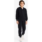 DeFacto Erkek Çocuk Beli Paçası Lastikli Basic Düz Pike Eşofman Altı B5755A826SP - Siyah-BK27 - 7 - 8 Yaş