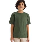 DeFacto Erkek Çocuk Bisiklet Yaka Tişört Yeşil, 7-8 Yaş, G6732A826SM, Yeşil-GN563, Erkek Çocuk