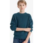 DeFacto Erkek Çocuk Bisiklet Yaka Triko Kazak F0959A825WN - Indigo-IN250 - 13 - 14 Yaş