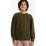 DeFacto Erkek Çocuk Bisiklet Yaka Triko Kazak G4608A825CW - Haki - 11 - 12 Yaş