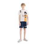 DeFacto Erkek Çocuk Dragon Ball Baskılı Pijama Takımı, 8-9 Yaş, E0337A825SM, Beyaz-WT32, erkek-çocuk