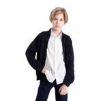 DEFACTO Erkek Çocuk Fermuarlı Sweatshirt, Lacivert, 8-9 Yaş