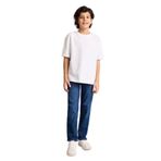 DeFacto Erkek Çocuk Jean Pantolon Straight Fit Denim, 7-8 Yaş, G6743A826SP, Mavi-NM34, Erkek Çocuk