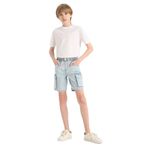 DeFacto Erkek Çocuk Jean Şort Mavi, 5-6 Yaş, D8566A825SM, Mavi-NM39, Erkek Çocuk
