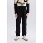 DeFacto Erkek Çocuk Jogger Fit Jogger Paça Gabardin Pantolon B6713A825SMBK81