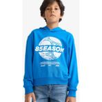 DeFacto Erkek Çocuk Kapüşonlu Baskılı Sweatshirt F2845A825AU - Mavi-BE59 - Dropsuz - 8 - 9 Yaş