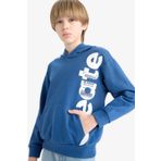 DeFacto Erkek Çocuk Kapüşonlu Kanguru Cepli Baskılı Sweatshirt D7713A825SP