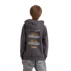 DeFacto Erkek Çocuk Kapüşonlu Sırt Baskılı Sweatshirt, 7-8 Yaş, D3060A824WN, Antrasit-AR223, erkek-çocuk