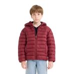 DeFacto Erkek Çocuk Kapüşonlu Şişme Mont, 8-9 Yaş, E8688A825AU, Bordo-BR194, Erkek Çocuklar