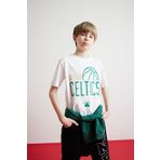DeFacto Erkek Çocuk NBA Boston Celtics Bisiklet Yaka Kısa Kollu Tişört D9549A825SM