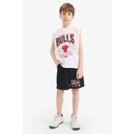DeFacto Erkek Çocuk Nba Chicago Bulls 2'li Takım Kapüşonlu Kolsuz Tişört Beli Lastikli Şort E7104a825hs