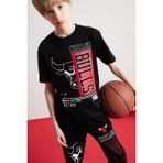 DeFacto Erkek Çocuk NBA Chicago Bulls Bisiklet Yaka Kısa Kollu Tişört D9504A825SM
