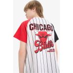 DeFacto Erkek Çocuk NBA Chicago Bulls V Yaka Sırt Baskılı Kısa Kollu Tişört E4834A825SM - Beyaz-WT34 - 13 - 14 Yaş