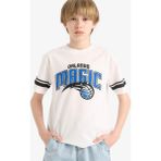 DeFacto Erkek Çocuk NBA Orlando Magic Bisiklet Yaka Kısa Kollu Tişört E4840A825SM - Beyaz-WT34 - 8 - 9 Yaş