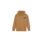 DeFacto Erkek Çocuk Oversize Fit Geniş Kalıp Kapüşonlu Sırt Baskılı Sweatshirt Bej 8/9 Yaş