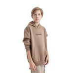 DeFacto Erkek Çocuk Oversize Fit Geniş Kalıp Sırt Baskılı Kapüşonlu Sweatshirt Kahve 8/9 Yaş
