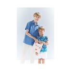 Defacto Erkek Çocuk Oversize Geniş Kalıp Polo Yaka Kısa Kollu Gömlek E5832a825hsbe422 Mavi