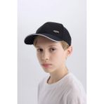 DeFacto Erkek Çocuk Pamuklu Cap Şapka N5481A625SM - 5 - 9 Yaş - Siyah-BK27