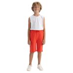 DeFacto Erkek Çocuk Regular Fit Sweatshirt Kumaşı Şort, 8-9 Yaş, B0900A823SM, Kırmızı-RD28, Erkek Çocuk