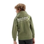 DeFacto Erkek Çocuk Sırt Baskılı Kapüşonlu Sweatshirt Haki 8/9 Yaş