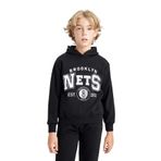 DeFacto Erkek Çocuk Siyah NBA Brooklyn Nets Regular Fit Kapüşonlu Kalın Sweatshirt 11/12 Yaş