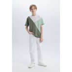 DeFacto Erkek Çocuk Straight Fit Düz Paça Basic Düz Jean Pantolon B5616A825SM - 8 - 9 Yaş - Beyaz-WT32