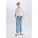 DeFacto Erkek Çocuk Straight Fit Düz Paça Basic Düz Jean Pantolon B5740A825SMNM39