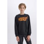 DeFacto Erkek Çocuk Stranger Things Bisiklet Yaka Sweatshirt D4791A824WN