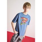 Defacto Erkek Çocuk Superman Bisiklet Yaka Kısa Kollu Tişört