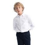 DEFACTO Erkek Çocuk Sweatshirt, Beyaz, 11+12 Beden