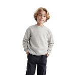DeFacto Erkek çocuk sweatshirt, gri (Grey Melange), 6-7 Yıl