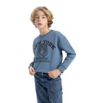 DeFacto Erkek çocuk sweatshirt, Lt.indigo, 4-5 Yaş